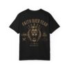 Faith Over Fear Lion T-Shirt — "Faith Over Fear" Christian Lion Tee (Proverbs 28:1)