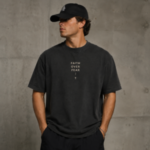 Faith Over Fear T-Shirt - Minimal Graphic Tee