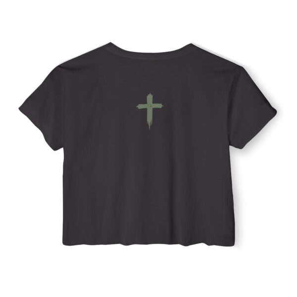 Unconsumed Flame Crop Top - Women's Faith Festival Graphic Tee