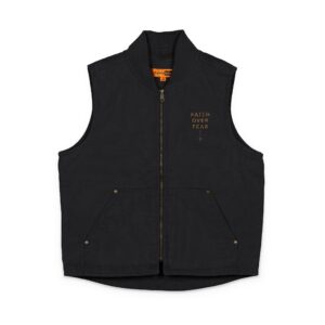 12705115520762101060_2048.jpeg Embroidered Duck Cloth Work Vest — Durable Washed Canvas Utility Vest with Chest Logo